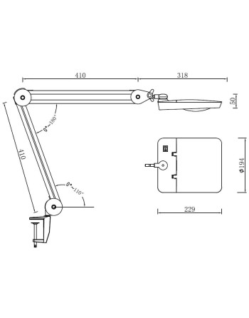 LED Lupenleuchte, 5 Dioptrien, 3 Helligkeitsstufen